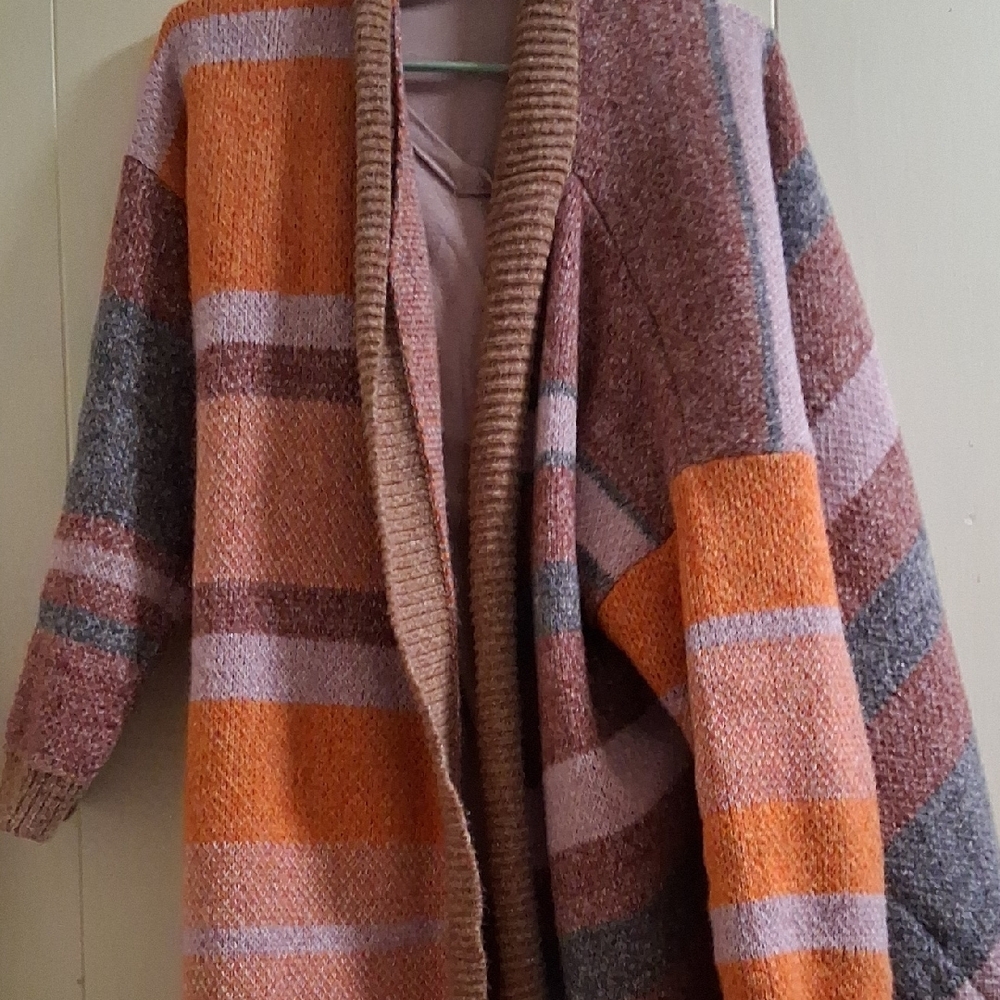 White Birch Multicolor Cardigan Sweater